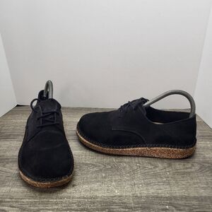 Birkenstock GARY Women’s Size 38 EU 7 US Black Suede Lace Up Shoes
